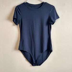 Navy Crew Neck T-Shirt Bodysuit